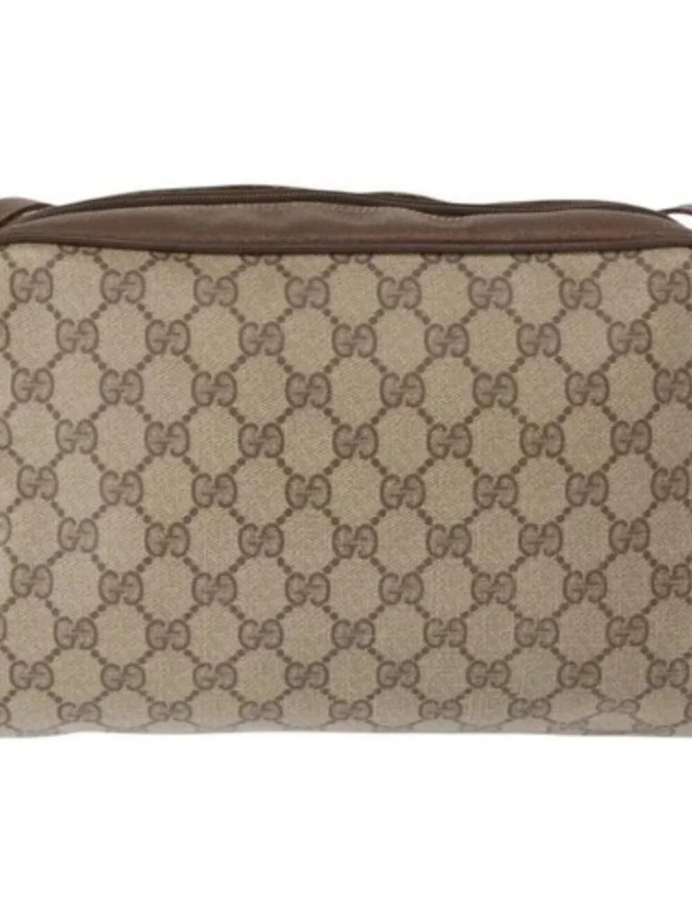 GUCCI GG Supreme Web Sherry Line Bag PVC Beige Gold 56 02 088 Auth ep12756 - Picture 2 of 16